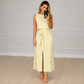 Conjunto Feminino Colete e Saia Midi com Fenda Elegante