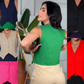 Colete Alfaiataria Feminino Curto com Botão Encapado