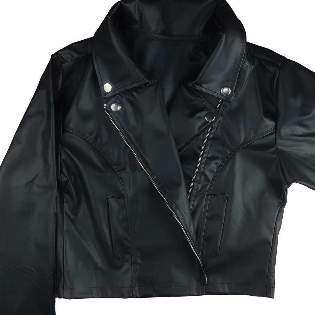 Jaqueta Feminina de Couro Fake Blusa Leve Courino Moda Blogueira