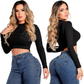 Calça Jeans Feminina Flare Marmorizada Lycra Modelagem Empina Bumbum Barra Desfiada