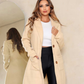 Casaco Sobretudo longo feminino inverno frio felpado duplo Elegante básico tipo blazer / roupas femininas
