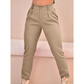 Calça Alfaiataria Feminina Reta plissada Elegante Social Casual Plus size mais vendidas