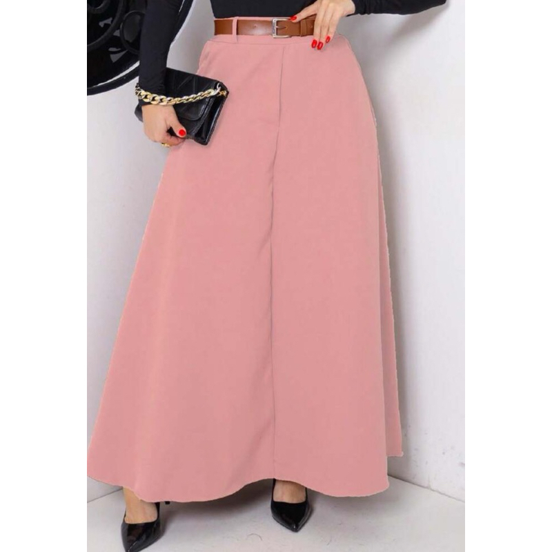 Saia Longa Feminina Alfaiataria Moda Evangélica Casual Básica Inverno Cintura Alta