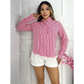 Camisa Social Manga Longa Feminina Crepinho Listrado