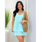 Vestido Curto Soltinho Super Elegante Clara no Tecido Duna Com Babado na Parte de Baixo Moda Verão.
