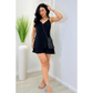 Vestido Curto Soltinho Super Elegante Clara no Tecido Duna Com Babado na Parte de Baixo Moda Verão.