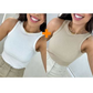 Kit 2 Blusas Feminina Regata Canelada Ribana Premium Social Americana Basica Promoção
