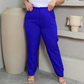 Calça Alfaiataria Feminina Reta plissada Elegante Social Casual Plus size mais vendidas