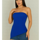 Blusa Feminina Tomara Que Caia Assimétrica Com Bojo O Ponto Alto Da Moda Moderna