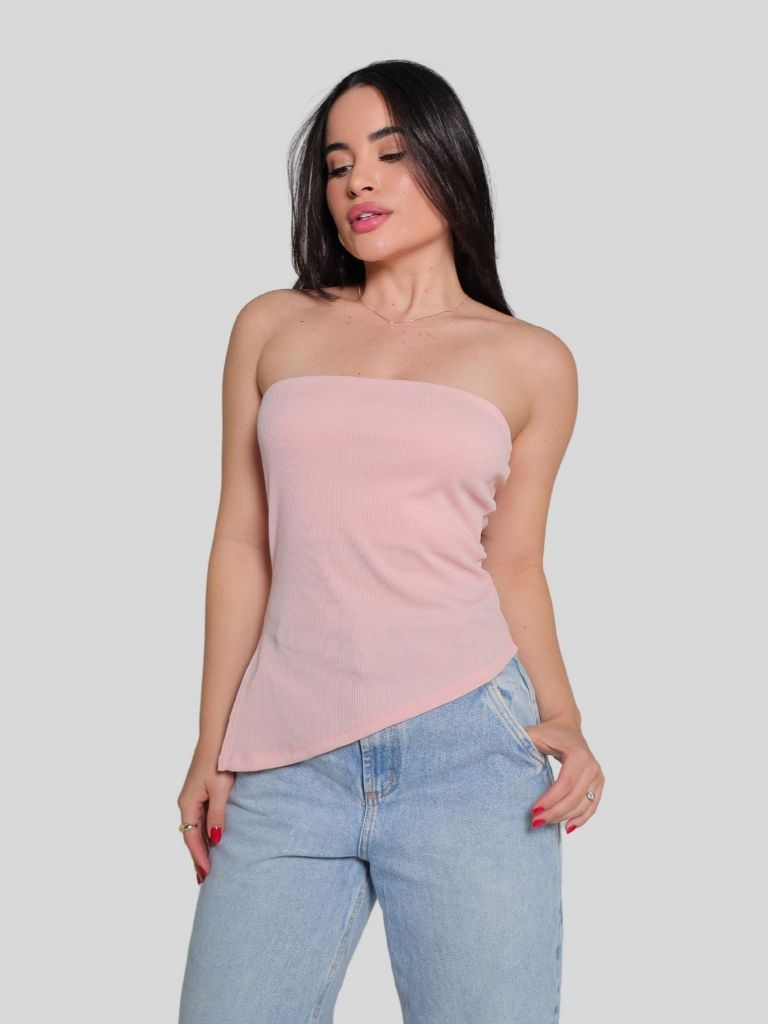 Blusa Feminina Tomara Que Caia Assimétrica Com Bojo O Ponto Alto Da Moda Moderna