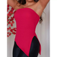 Blusa Feminina Tomara Que Caia Assimétrica com Bojo – Moderna, Elegante e Ajustada ao Corpo