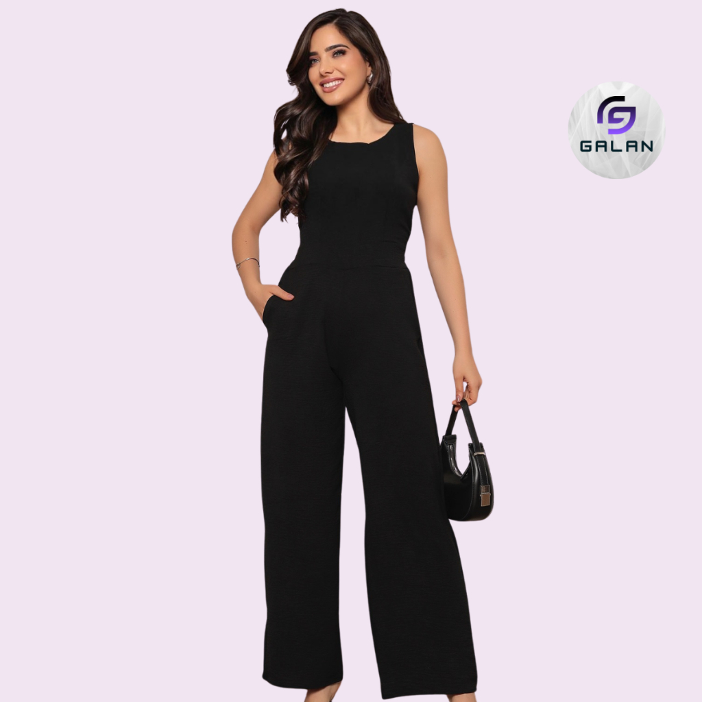 Macacão Feminino Longo Social Elegante Duna