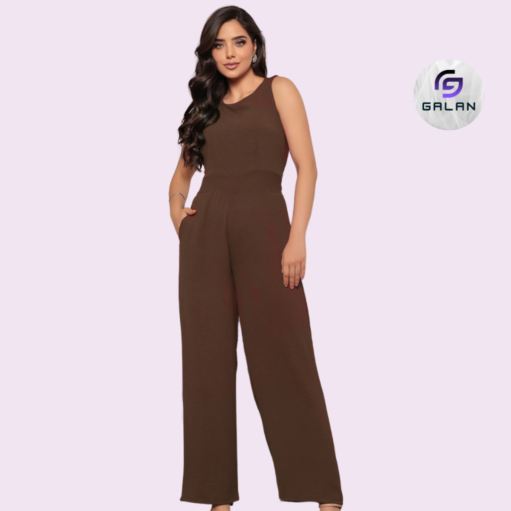 Macacão Feminino Longo Social Elegante Duna