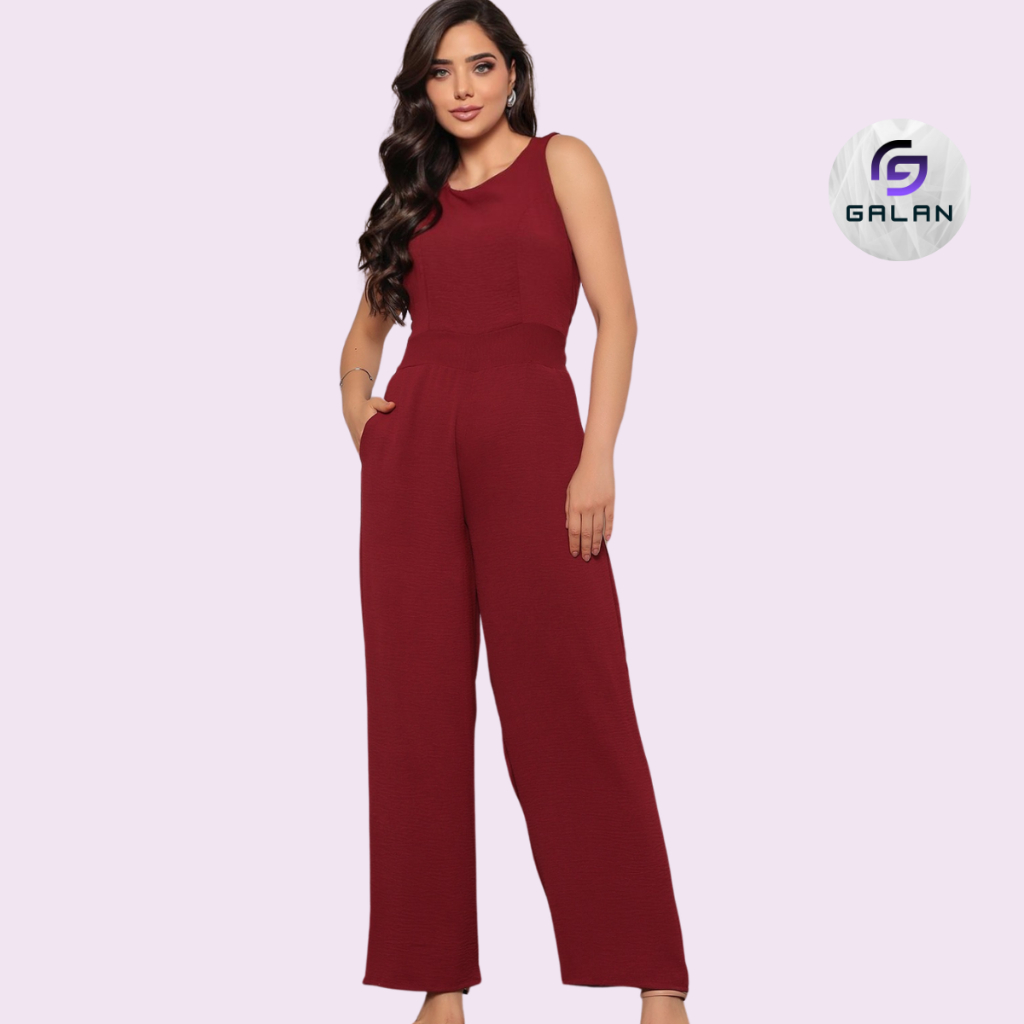 Macacão Feminino Longo Social Elegante Duna