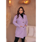 Casaco Sobretudo Feminino Longo Felpado Elegante Inverno Premium