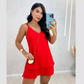 Vestido Curto Soltinho Super Elegante Clara no Tecido Duna Com Babado na Parte de Baixo Moda Verão.