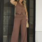 Conjunto na Alfaiataria Calça Pantalona + Colete Social Escritório Plus SIze