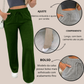 Calça Pantalona Lanzinha Feminina Cintura Alta Com Elastico De e Bolso Outono / Inverno Promoção