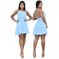 Vestido Curto Frente Única com Costas Nuas – Leve, Elegante e Confortável